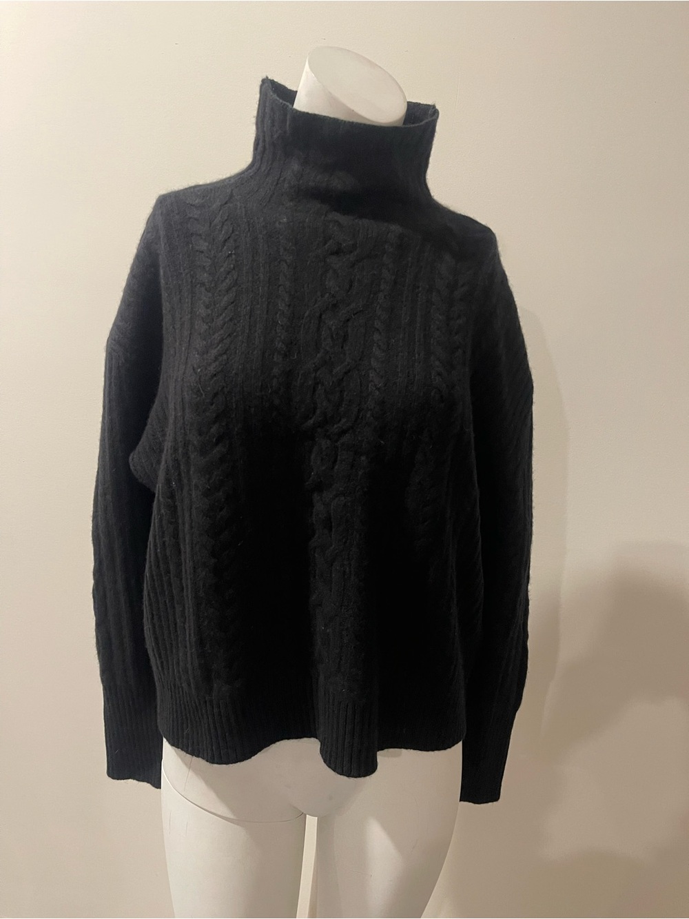 Polo ralph lauren  Cable-Knit Mock Neck Sweater cashmere blend size m